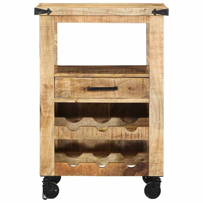 Troler de Bucătărie Maro 55 x 40 x 80 cm Lemn de mango solid - WALTI WALTI