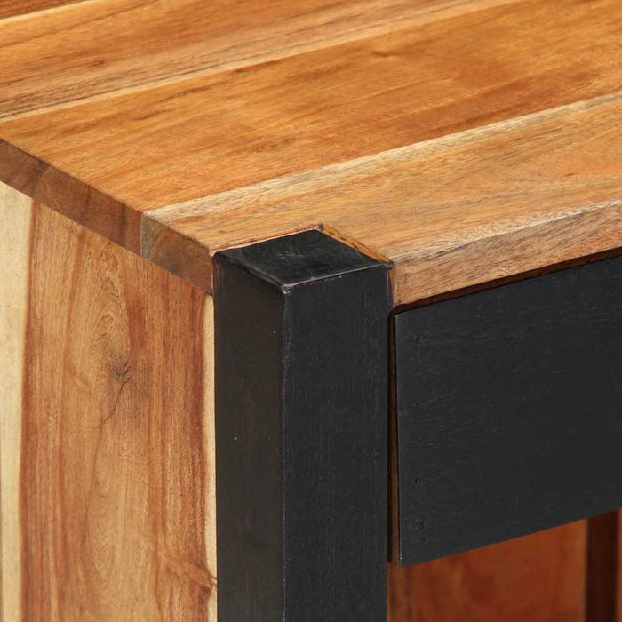 Dulap de noapte 2 pcs Maro 40 x 35 x 50 cm Lemn Solid de Acacia - WALTI WALTI
