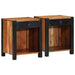 Dulap de noapte 2 pcs Maro 40 x 35 x 50 cm Lemn Solid de Acacia - WALTI WALTI