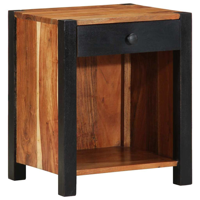 Dulap de noapte 2 pcs Maro 40 x 35 x 50 cm Lemn Solid de Acacia - WALTI WALTI