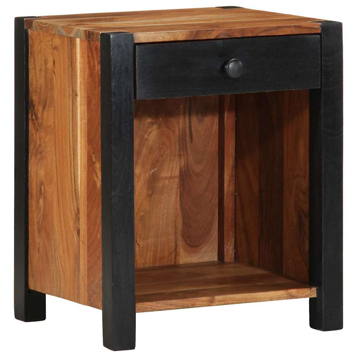 Dulap de noapte 2 pcs Maro 40 x 35 x 50 cm Lemn Solid de Acacia - WALTI WALTI