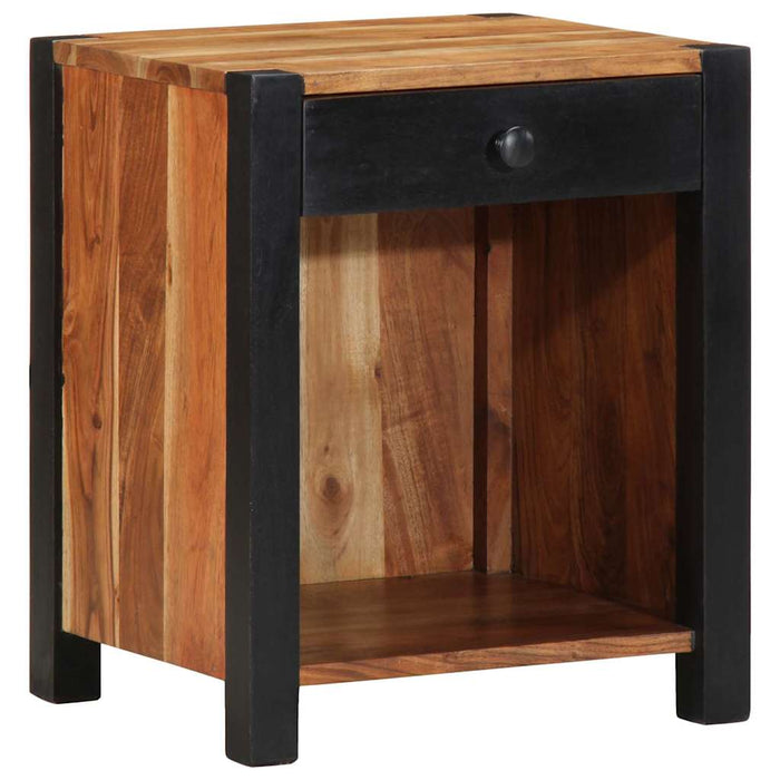 Dulap de noapte 2 pcs Maro 40 x 35 x 50 cm Lemn Solid de Acacia - WALTI WALTI