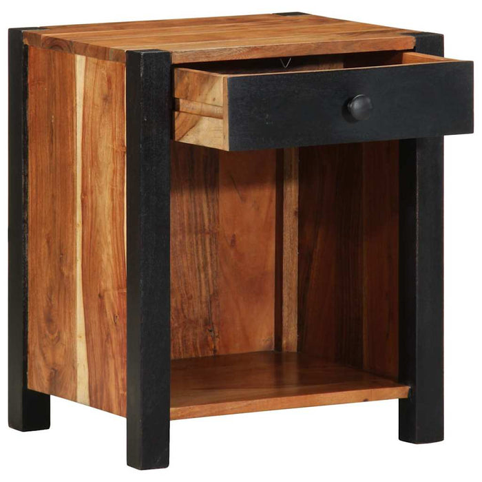 Dulap de noapte 2 pcs Maro 40 x 35 x 50 cm Lemn Solid de Acacia - WALTI WALTI
