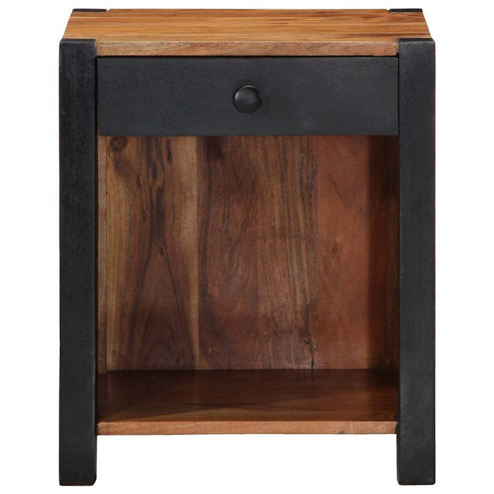 Dulap de noapte 2 pcs Maro 40 x 35 x 50 cm Lemn Solid de Acacia - WALTI WALTI