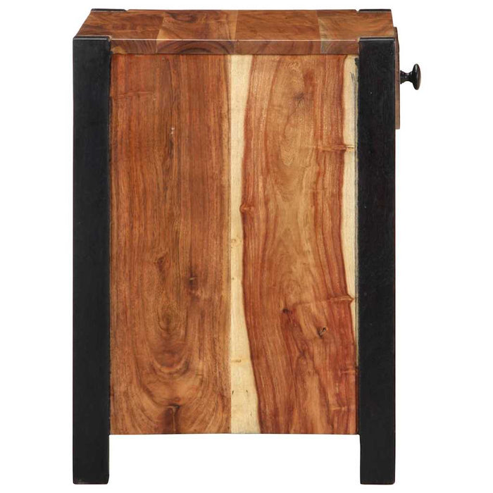 Dulap de noapte 2 pcs Maro 40 x 35 x 50 cm Lemn Solid de Acacia - WALTI WALTI