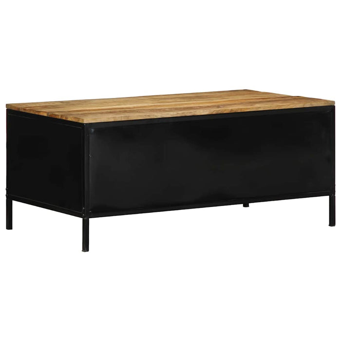 Masă de cafea Maro 90 x 50 x 40 cm Lemn de mango masiv și metal - WALTI WALTI