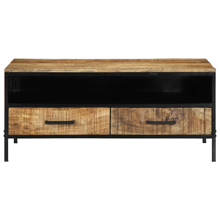 Masă de cafea Maro 90 x 50 x 40 cm Lemn de mango masiv și metal - WALTI WALTI
