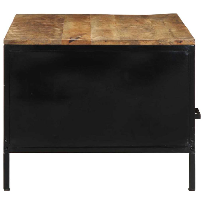 Masă de cafea Maro 90 x 50 x 40 cm Lemn de mango masiv și metal - WALTI WALTI