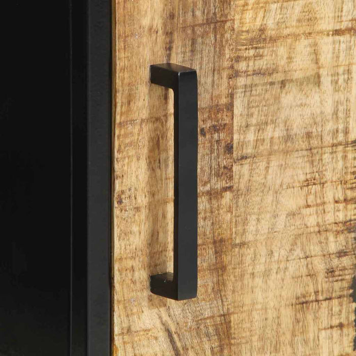 Dulap de noapte 2 pcs Maro și negru 30 x 30 x 40 cm - WALTI WALTI