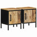 Dulap de noapte 2 pcs Maro și negru 30 x 30 x 40 cm - WALTI WALTI