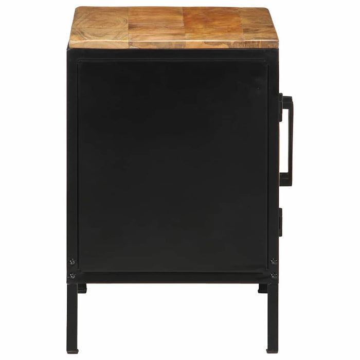 Dulap de noapte 2 pcs Maro și negru 50 x 30 x 45 cm - WALTI WALTI