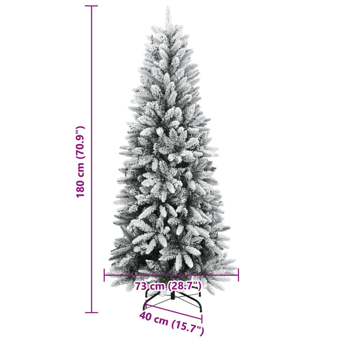 Brad de Crăciun artificial cu 300 LED-uri/zăpadă pufoasă 180 cm - WALTI WALTI