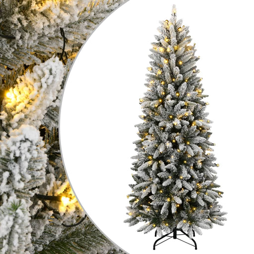 Brad de Crăciun artificial cu 300 LED-uri/zăpadă pufoasă 240 cm - WALTI WALTI