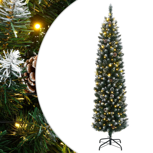 Brad Crăciun artificial subțire cu 300 LED-uri, 180 cm - WALTI WALTI