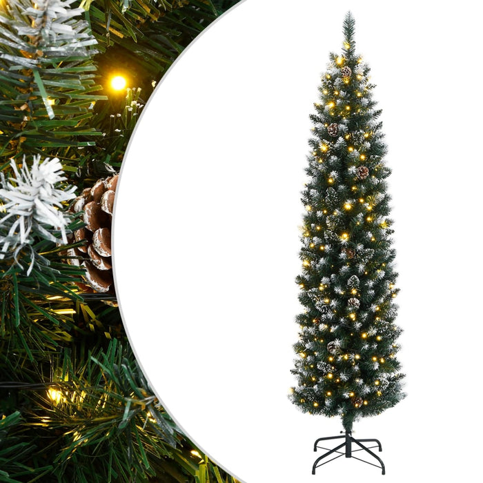 Brad Crăciun artificial subțire cu 300 LED-uri, 180 cm - WALTI WALTI