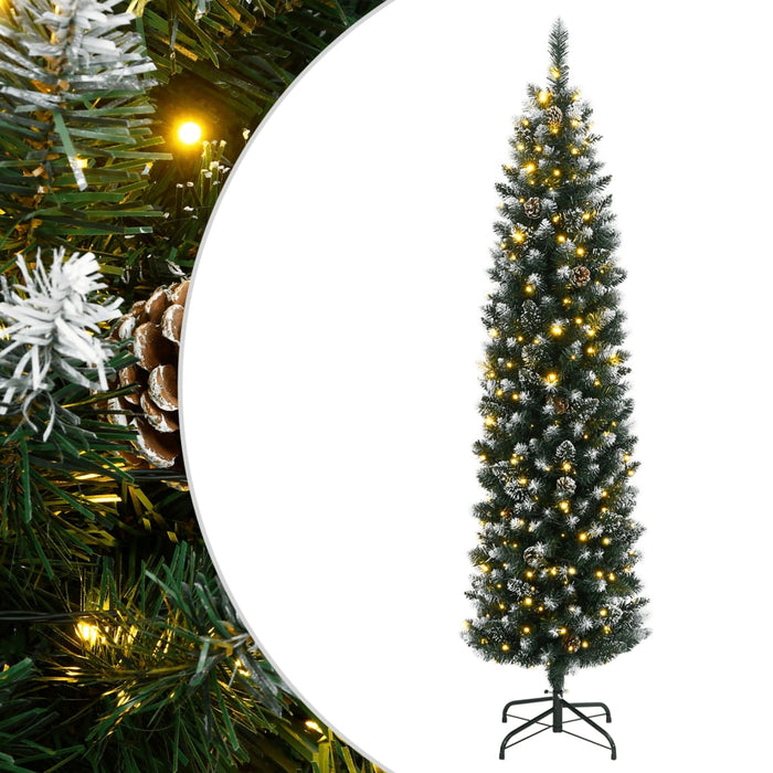 Brad Crăciun artificial subțire cu 300 LED-uri, 240 cm - WALTI WALTI