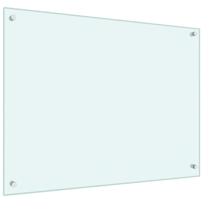 Panou antistropi bucătărie 2 buc. alb 80x60cm sticlă securizată - WALTI WALTI