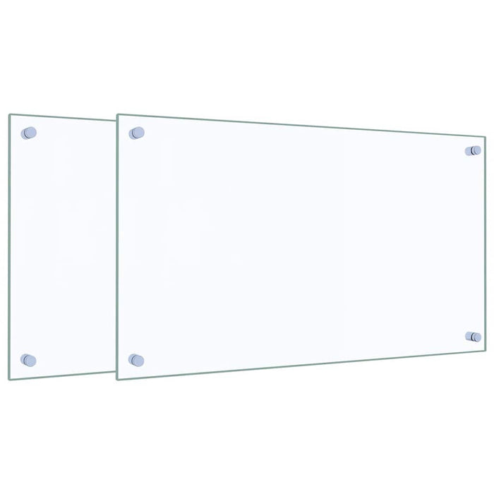 Panou antistropi bucătărie 2 buc. transparent 70x40 cm sticlă - WALTI WALTI