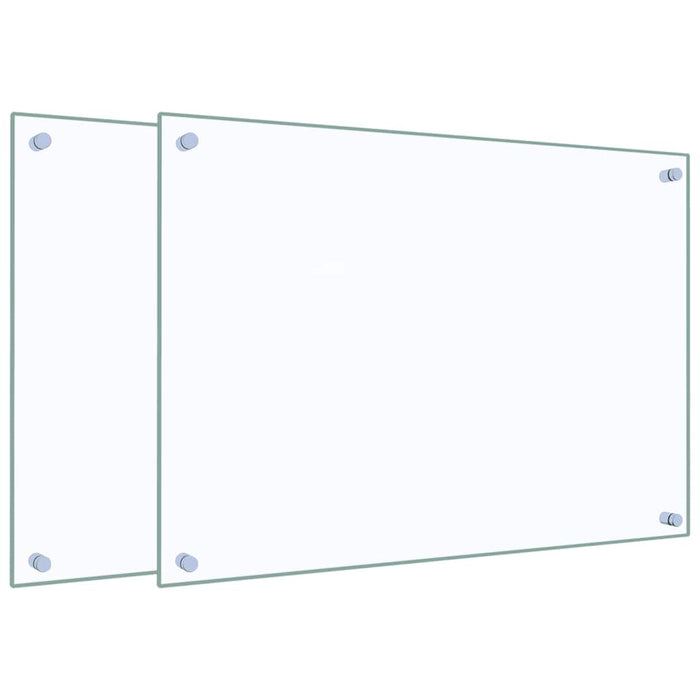 Panou antistropi bucătărie 2 buc. transparent 70x50 cm sticlă - WALTI WALTI