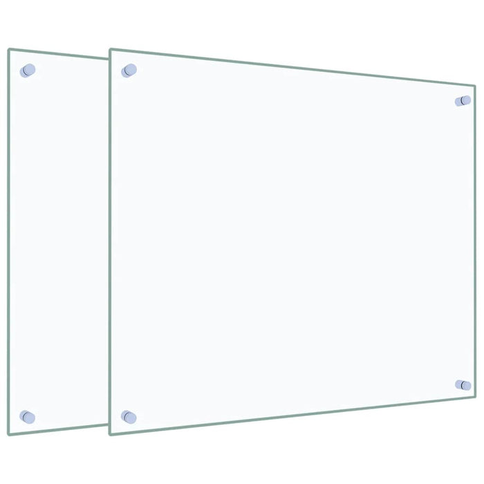 Panou antistropi bucătărie 2 buc. transparent 70x60 cm sticlă - WALTI WALTI