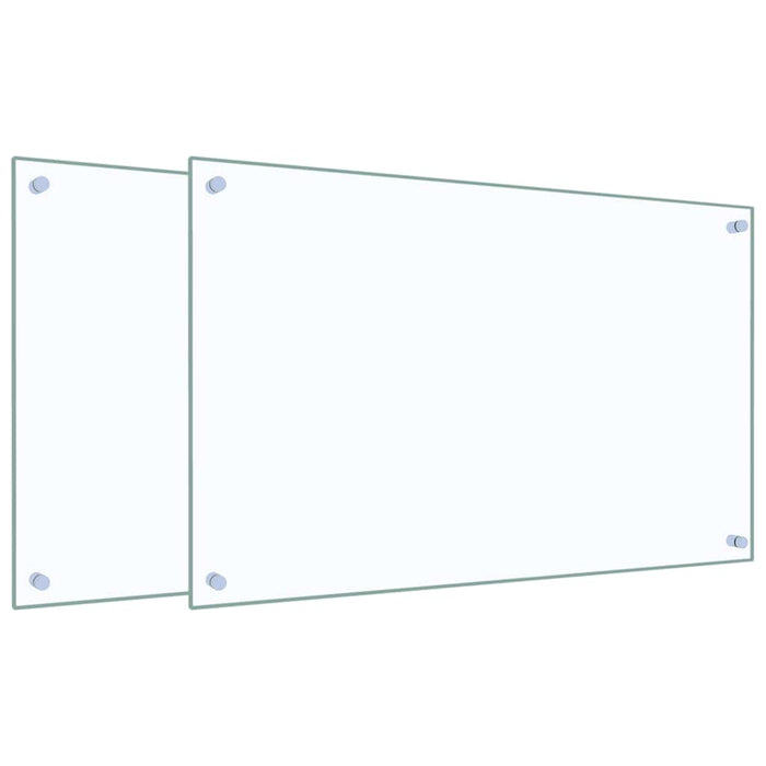 Panou antistropi bucătărie 2 buc. transparent 80x50 cm sticlă - WALTI WALTI