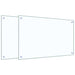 Panou antistropi bucătărie 2 buc. transparent 80x50 cm sticlă - WALTI WALTI