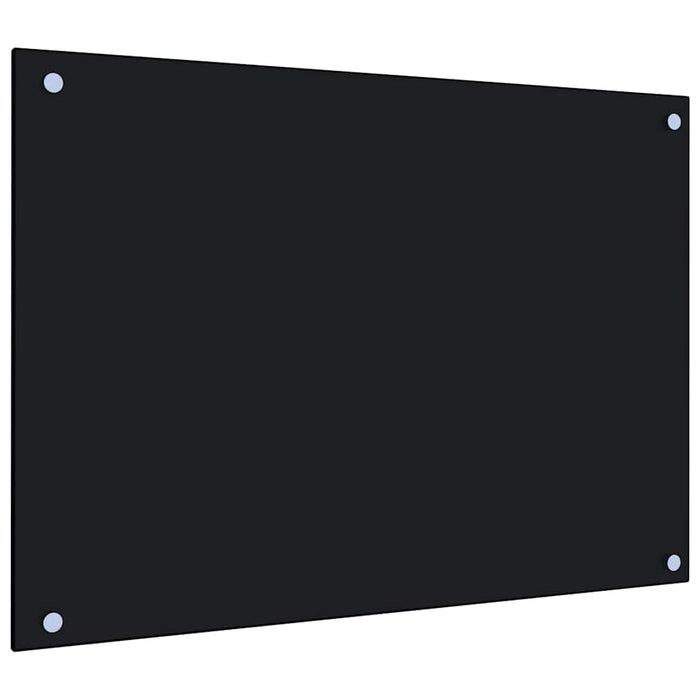 Panou antistropi bucătărie 2 buc. negru 70x50cm sticlă securiz. - WALTI WALTI