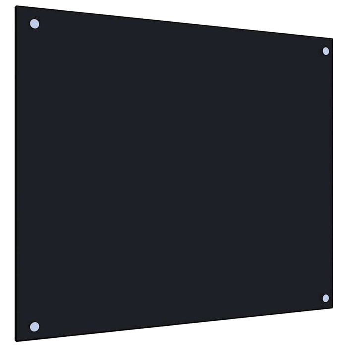 Panou antistropi bucătărie 2 buc. negru 70x60cm sticlă securiz. - WALTI WALTI
