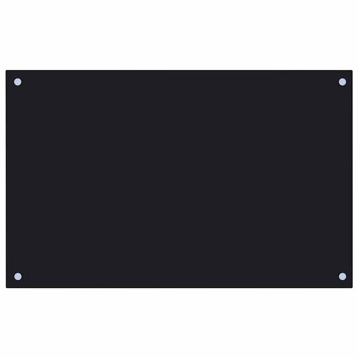 Panou antistropi bucătărie 2 buc. negru 80x50cm sticlă securiz. - WALTI WALTI