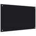 Panou antistropi bucătărie 2 buc. negru 80x50cm sticlă securiz. - WALTI WALTI