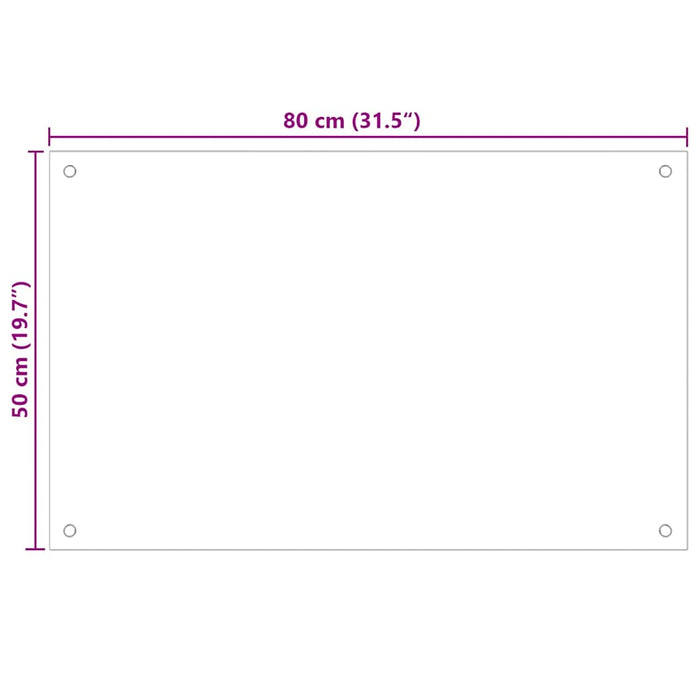 Panou antistropi bucătărie 2 buc. negru 80x50cm sticlă securiz. - WALTI WALTI