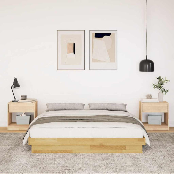 Cadru de pat fără saltea 160x200 cm din lemn masiv de stejar - WALTI WALTI