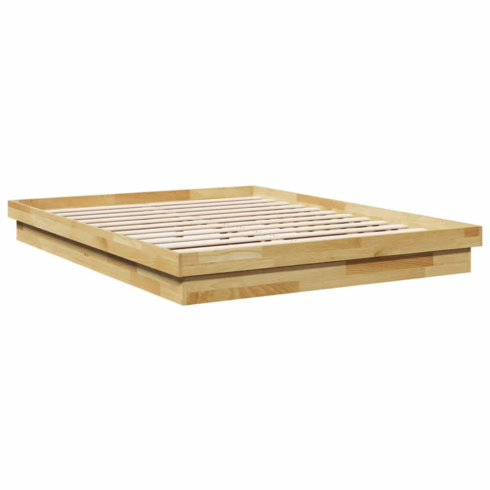 Cadru de pat fără saltea 150x200 cm din lemn masiv de stejar - WALTI WALTI