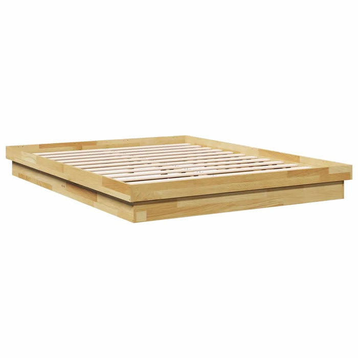 Cadru de pat fără saltea 150x200 cm din lemn masiv de stejar - WALTI WALTI