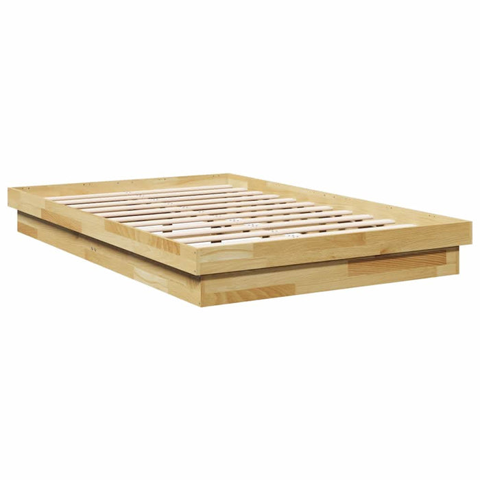 Cadru de pat fără saltea 120x200 cm din lemn masiv de stejar - WALTI WALTI