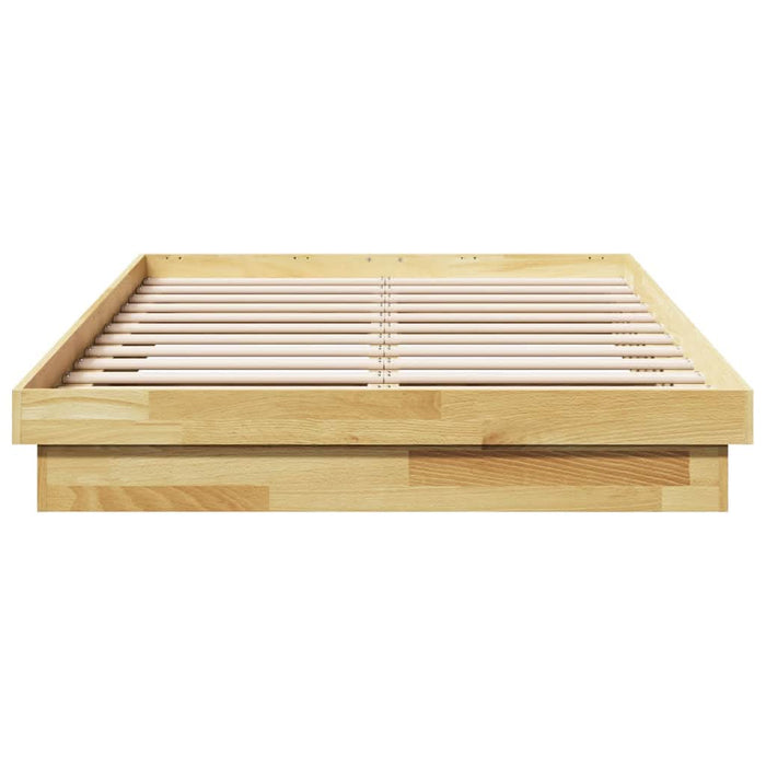 Cadru de pat fără saltea 120x200 cm din lemn masiv de stejar - WALTI WALTI
