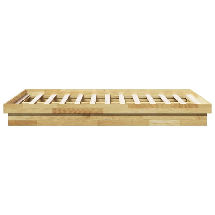 Cadru de pat fără saltea 120x200 cm din lemn masiv de stejar - WALTI WALTI