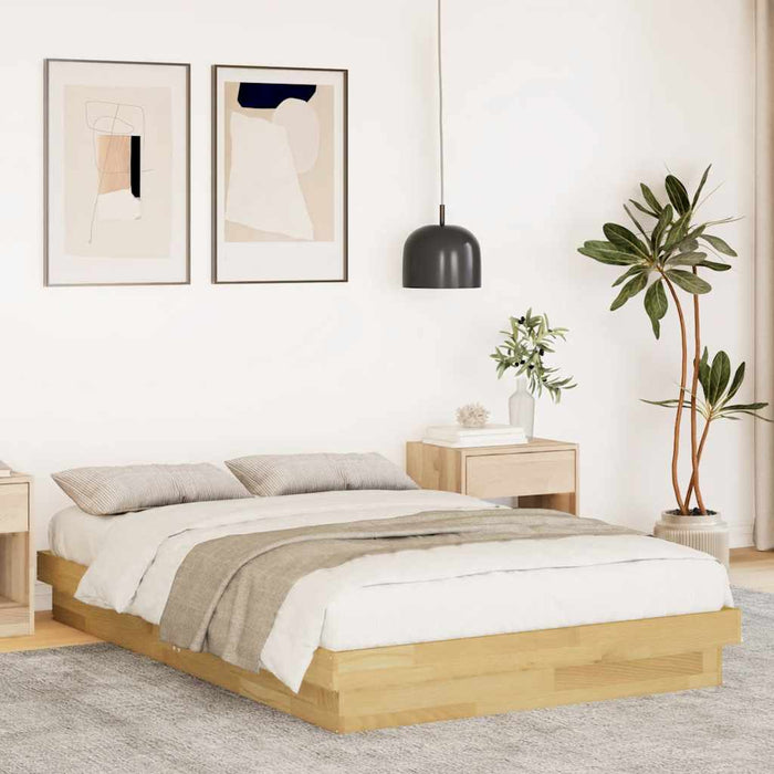 Cadru de pat fără saltea 120x200 cm din lemn masiv de stejar - WALTI WALTI