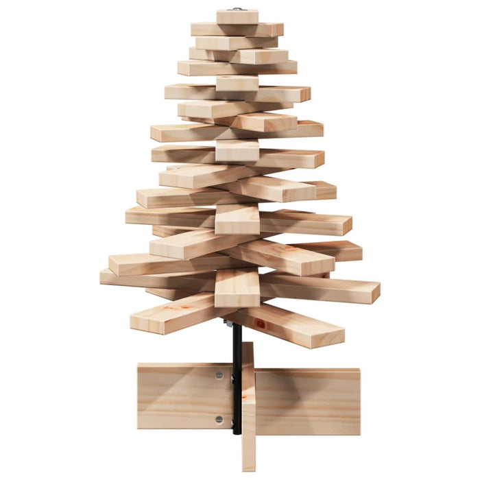 Brad de Crăciun din lemn decorativ, 60 cm, lemn de pin masiv - WALTI WALTI