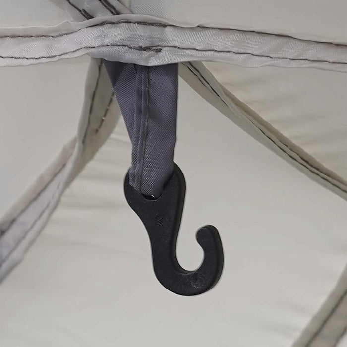 Cort de piscină cu pereți detașabili, gri 512x458 cm - WALTI WALTI