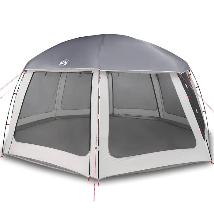 Cort de piscină cu pereți detașabili și plasă gri 612x612 cm - WALTI WALTI