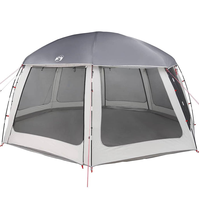 Cort de piscină cu pereți detașabili și plasă gri 612x612 cm - WALTI WALTI