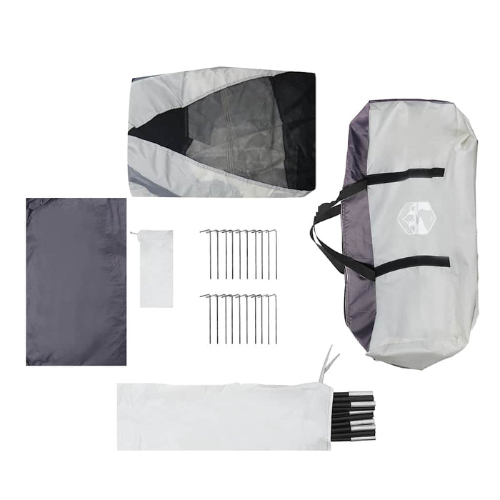 Cort piscină cu pereți detașabili pentru acoperiș și plasă, gri - WALTI WALTI