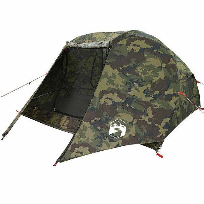Cort de pescuit pentru 3 persoane, camuflaj, rezistent la apă - WALTI WALTI