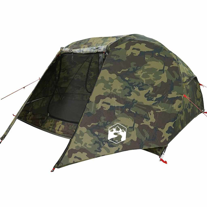 Cort de pescuit pentru 5 persoane, camuflaj, impermeabil - WALTI WALTI
