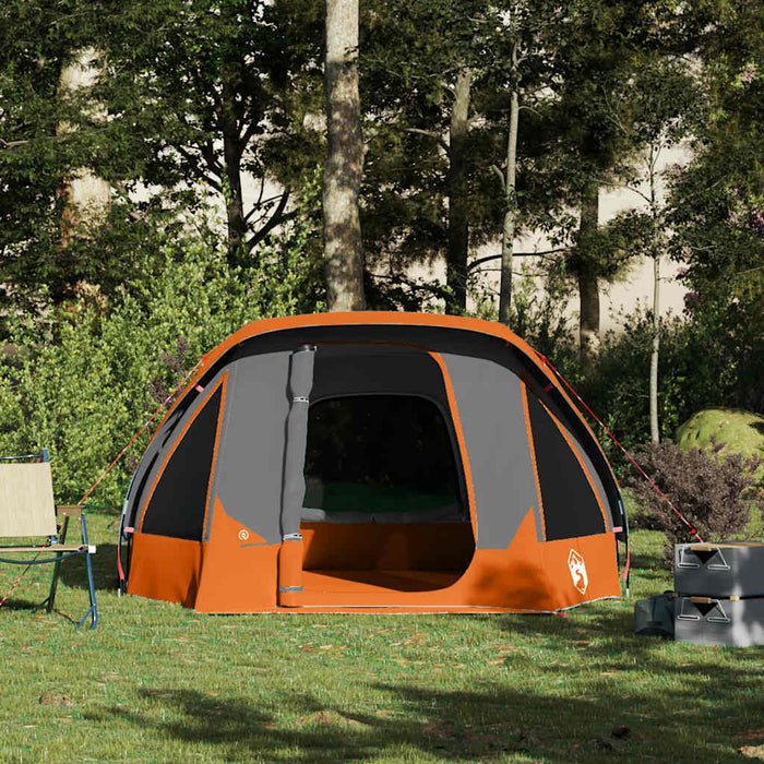 Cabină cort de camping 4 persoane gri și portocaliu impermeabil - WALTI WALTI
