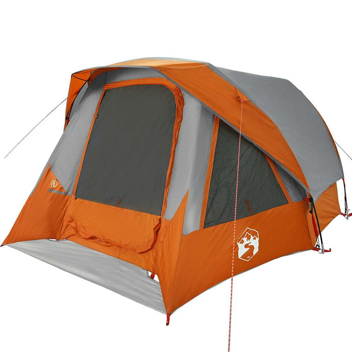Cort de camping pentru 6 persoane, gri/portocaliu, impermeabil - WALTI WALTI