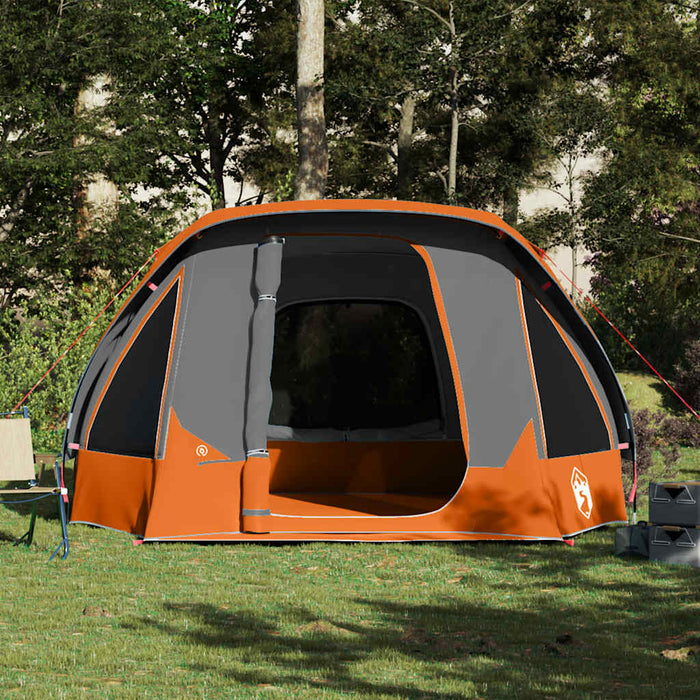 Cort de camping pentru 6 persoane, gri/portocaliu, impermeabil - WALTI WALTI