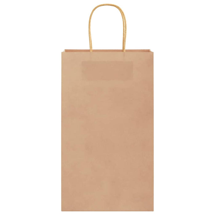 Pungi de hârtie 50 buc cu mânere maro 21x11x36 cm WALTI