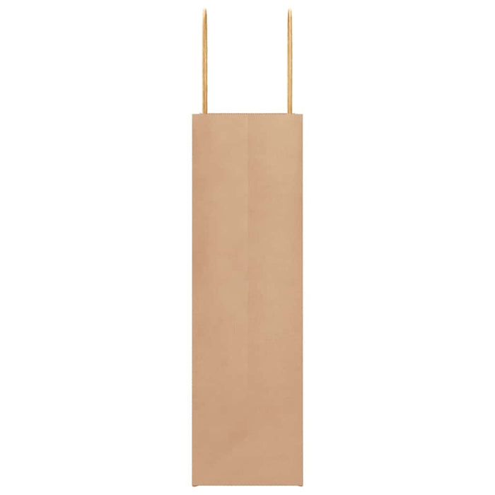 Pungi de hârtie 50 buc cu mânere maro 21x11x36 cm WALTI